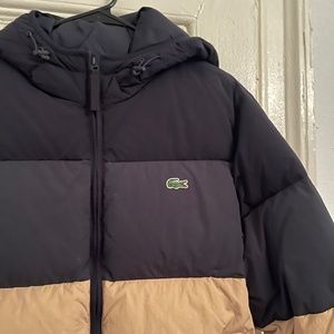 Lacoste Puffer tricolor jacket